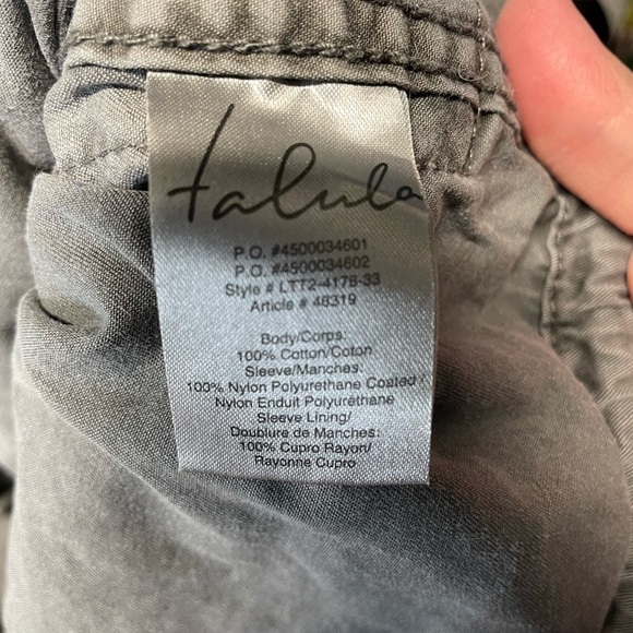 Aritzia talula trooper jacket faux leather sleeves gray womens xxs utility cargo - Picture 4 of 4